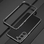 Per Samsung Galaxy S23+ 5G Aurora Series Lens Protector + custodia per telefono con struttura in metallo (argento nero)