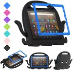 Per Amazon Kindle Fire HD10 2021 Octopus Style EVA + Custodia per tablet PC con cinturino (nero)