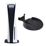 Per supporto per supporto verticale host PS5 Base per staffa per montaggio su dock per console di gioco con vite di fissaggio