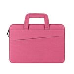 ST03 Custodia impermeabile per laptop Borsa portadocumenti Custodia per laptop multiscomparto, dimensioni: 15,6 pollici (rosa rosa)
