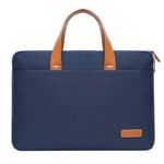 Per MacBook 15,6-16,1 pollici MAHOO 10188 Borsa per computer portatile ultrasottile Borsa per computer a mano, colore: blu scuro