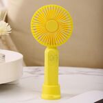 Mini ventilatore palmare M9 Ventilatore da tavolo per ricarica USB da esterno 800 mAh (giallo)