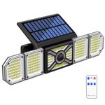 Luce solare a 5 teste Luce da giardino per esterni Luce del sensore a LED per corpo umano (TY10708)