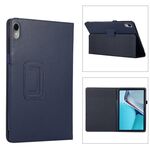 Per Huawei MatePad 11 2023 Custodia per tablet in pelle con texture Litchi con supporto (blu scuro)