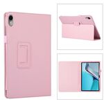 Per Huawei MatePad 11 2023 Custodia per tablet in pelle con texture Litchi con supporto (rosa)