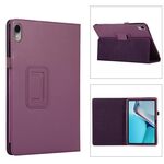 Per Huawei MatePad 11 2023 Custodia per tablet in pelle con texture Litchi con supporto (viola)