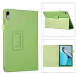 Per Huawei MatePad 11 2023 Custodia per tablet in pelle con texture Litchi con supporto (verde)