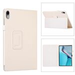Per Huawei MatePad 11 2023 Custodia per tablet in pelle con texture Litchi con supporto (bianco)