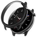 Per Amazfit GTR Mini PC + custodia protettiva per orologio integrato con pellicola temperata (nero)