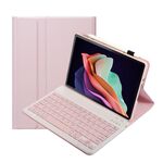 Per Huawei MatePad 11 2023 AHW13 Texture in pelle di agnello Custodia in pelle per tastiera Bluetooth staccabile ultrasottile (rosa)