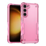 Per Samsung Galaxy S23 + 5G Custodia antiscivolo antiurto per telefono con armatura (rosa)