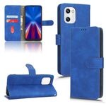 Per UMIDIGI C1 Custodia per telefono in pelle con vibrazione magnetica Skin Feel (blu)