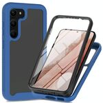 Per Samsung Galaxy S23 5G Custodia protettiva per telefono trasparente integrata a due strati in TPU + PC + PET (blu)