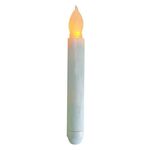 Candela elettronica a LED da 12 pezzi / scatola Candela natalizia senza fiamma a stelo lungo, specifica: luce gialla lampeggiante