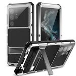 Custodia per telefono antiurto antipolvere impermeabile per Samsung Galaxy S22 Ultra 5G R-JUST RJ-56 di terza generazione (argento)