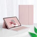Per Lenovo Tab M10 Plus 10.6 3rd Gen 2022 LX106 Tasti quadrati staccabile Custodia per tablet in pelle con tastiera Bluetooth (rosa)