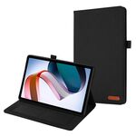 Custodia per tablet in pelle tessuto OPPO Pad 2 (nero)