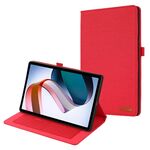 Custodia per tablet in pelle tessuto OPPO Pad 2 (rosso)