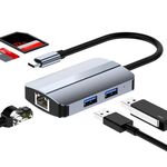 BYL-2112 Adattatore HUB per docking station multifunzione da USB-C / Tipo-C a USB 5 in 1