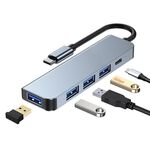 BYL-2301 5 in 1 Adattatore HUB per docking station multifunzione da USB-C / Tipo-C a USB