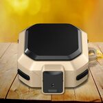 Per Samsung Galaxy Buds Live / Buds 2 / Buds Pro / Buds 2 Pro Thunder Battlegear Custodia protettiva per auricolari anticaduta con interruttore (oro)