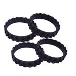 Per IRobot 5/6/7/8/9/ I7/E3/E5 Sweeper Mopper 2 paia di ruote in pelle