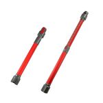 Per Dyson V7 V8 V10 V11 V15 Tubo di prolunga in metallo con asta telescopica per aspirapolvere (rosso)