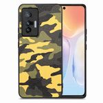 Cover posteriore in pelle mimetica per vivo X70 (gialla)