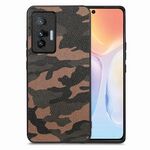 Cover posteriore in pelle mimetica per vivo X70 (marrone)