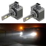 1 paio D Series D1 Car HID Ballast to LED Headlight DC12V / 35W / 6000K / 4000LM (luce bianca)