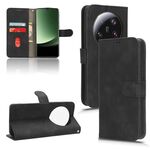 Per Xiaomi 13 Ultra Skin Feel Custodia per telefono in pelle con vibrazione magnetica (nera)