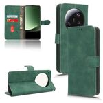 Per Xiaomi 13 Ultra Skin Feel Custodia per telefono in pelle con vibrazione magnetica (verde)