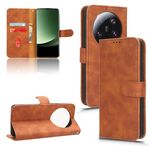 Per Xiaomi 13 Ultra Skin Feel Custodia per telefono in pelle con vibrazione magnetica (marrone)