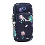 B081 Borsa da braccio grande per telefono da corsa Borsa da fitness per sport all'aria aperta (blu scuro)