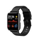H10 Smart Watch con chiamata Bluetooth con schermo da 1,69 pollici, supporto frequenza cardiaca/pressione sanguigna/monitoraggio del sonno, colore: nero