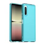 Custodia in TPU per Sony Xperia 10 V serie Candy (blu trasparente)
