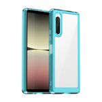 Per Sony Xperia 10 V Colorful Series Acrilico + Custodia per telefono in TPU (blu trasparente)