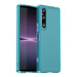 Custodia in TPU per Sony Xperia 1 V serie Candy (blu trasparente)