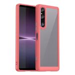 Per Sony Xperia 1 V Colorful Series Acrilico + Custodia per telefono in TPU (rosso)