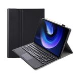 Per Xiaomi Pad 6 / Pad 6 Pro A0N7-A Custodia in pelle per tastiera Bluetooth ultrasottile con texture in pelle di agnello con touchpad (nero)