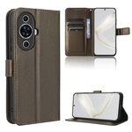 Custodia in pelle per Huawei nova 11 Pro Diamond Texture (marrone)