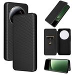 Per Xiaomi 13 Custodia per cellulare in pelle con texture in fibra di carbonio ultra (nero)