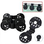 Clip per rete parasole da giardino per serra, chiusura per tessuto ombreggiante (nero)
