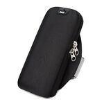 B052 Running Phone Borsa da braccio impermeabile Borsa portamonete Sport all'aria aperta Borsa per telefono fitness (nero)