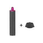 Per Dyson Airwrap Asciugacapelli HS01 / HS05 / HD08 18,6 x 4 cm Ugello a barili arricciati lunghi aggiornato con adattatore corto Rosa rossa