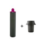 Per Dyson Airwrap Asciugacapelli HS01 / HS05 / HD08 18,6 x 4 cm Ugello a barili arricciati lunghi aggiornato con adattatore lungo Rosa rossa