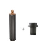 Per Dyson Airwrap Asciugacapelli HS01 / HS05 / HD08 18,6 x 4 cm Ugello a barili arricciati lunghi aggiornato con adattatore lungo dorato