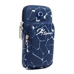 B090 Borsa da braccio impermeabile per sport all'aria aperta Arrampicata Fitness Corsa Borsa per cellulare (grande blu)
