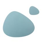 Tovaglietta + sottobicchiere Tovaglietta in silicone Tessuto isolante Cuscino smerlato (blu)