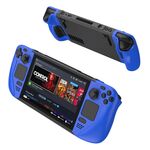 Custodia per console di gioco anti-caduta a contrasto di colore GKK per Steam Deck (blu)